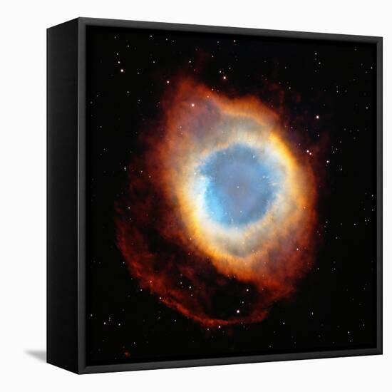 Helix Nebula, Satellite View (Digital Composite)-Stocktrek-Framed Stretched Canvas