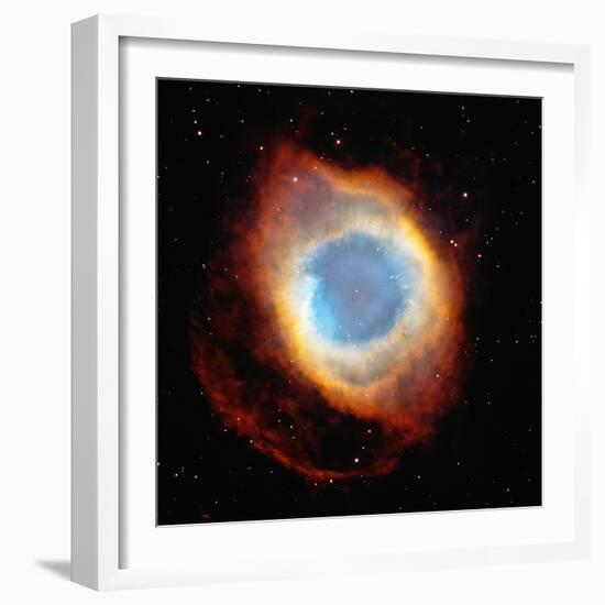 Helix Nebula, Satellite View (Digital Composite)-Stocktrek-Framed Photographic Print