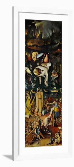 Hell and Its Punishments, Right Panel from the Garden of Earthly Delights Triptych-Hieronymus Bosch-Framed Giclee Print