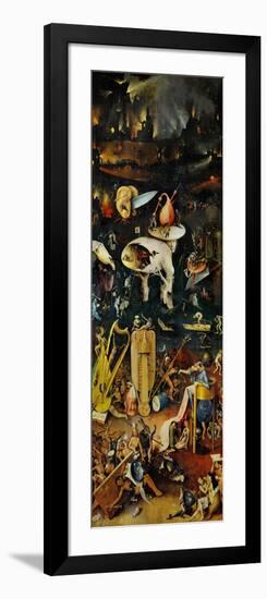 Hell and Its Punishments, Right Panel from the Garden of Earthly Delights Triptych-Hieronymus Bosch-Framed Giclee Print