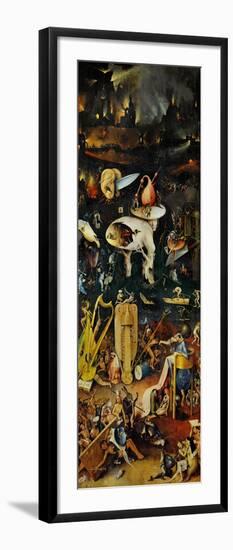 Hell and Its Punishments, Right Panel from the Garden of Earthly Delights Triptych-Hieronymus Bosch-Framed Premium Giclee Print
