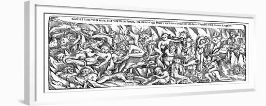 Hell by Lucas Cranach-Lucas, The Elder Cranach-Framed Premium Giclee Print