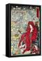 Hell Courtesan, No. 9 in the Series "Kyosai Rakuga"-null-Framed Stretched Canvas