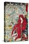 Hell Courtesan, No. 9 in the Series "Kyosai Rakuga"-null-Stretched Canvas