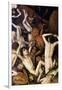 Hell, Detail of a Demon Hitting the Damned, circa 1450-Dieric Bouts-Framed Giclee Print