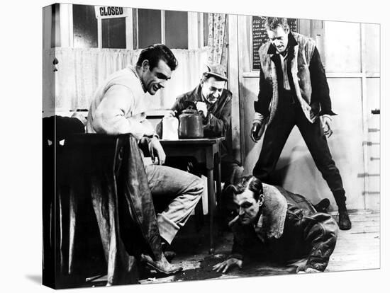 Hell Drivers, Sean Connery, Sid James, Stanley Baker, Patrick McGoohan, 1958-null-Stretched Canvas