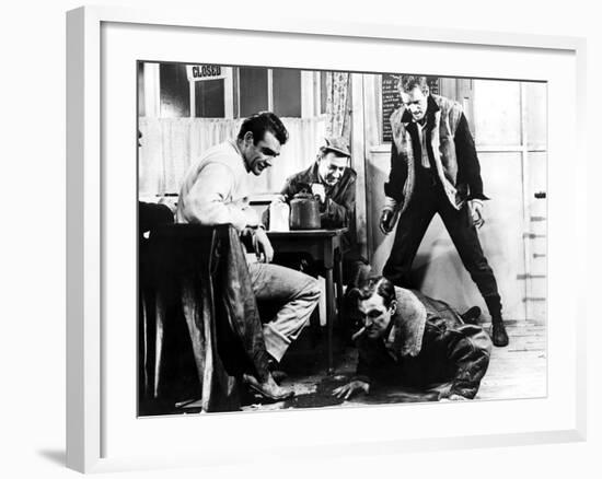 Hell Drivers, Sean Connery, Sid James, Stanley Baker, Patrick McGoohan, 1958-null-Framed Photo