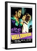 Hell Drivers, Stanley Baker, Peggy Cummins, 1957-null-Framed Art Print