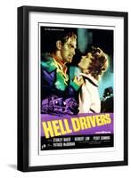 Hell Drivers, Stanley Baker, Peggy Cummins, 1957-null-Framed Art Print