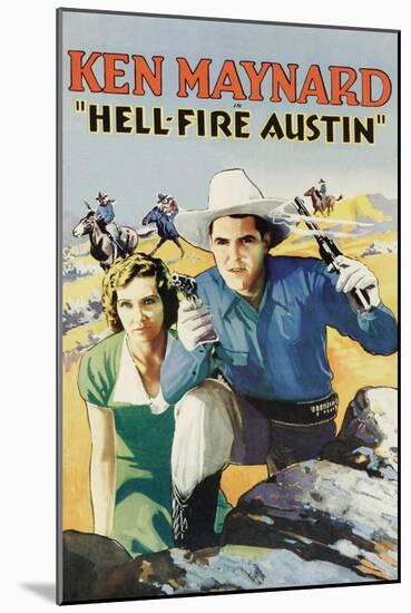 Hell-Fire in Austin-null-Mounted Art Print