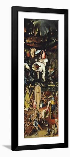 Hell, from Garden of Earthly Delights, Triptych, before 1493, Detail-Hieronymus Bosch-Framed Giclee Print