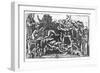 Hell, from "The Divine Comedy" by Dante Alighieri (1265-1321)-Sandro Botticelli-Framed Giclee Print