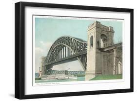 Hell Gate Bridge, New York City-null-Framed Art Print