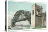 Hell Gate Bridge, New York City-null-Stretched Canvas