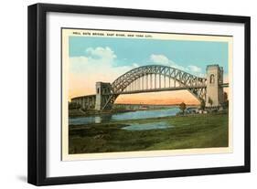 Hell Gate Bridge, New York City-null-Framed Art Print