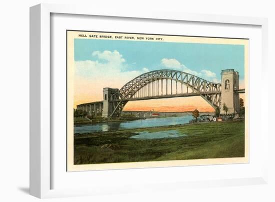 Hell Gate Bridge, New York City-null-Framed Art Print