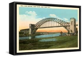 Hell Gate Bridge, New York City-null-Framed Stretched Canvas