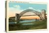 Hell Gate Bridge, New York City-null-Stretched Canvas