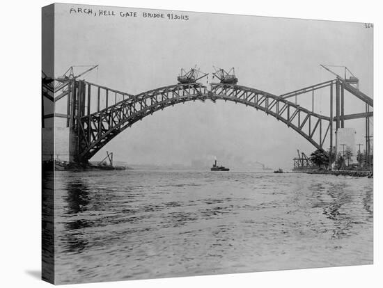 Hell Gate Bridge, New York-null-Stretched Canvas