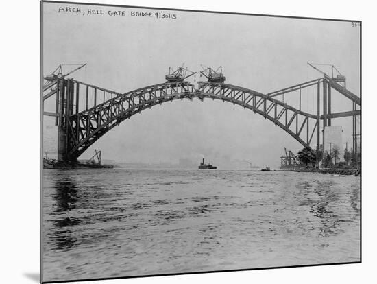 Hell Gate Bridge, New York-null-Mounted Photographic Print