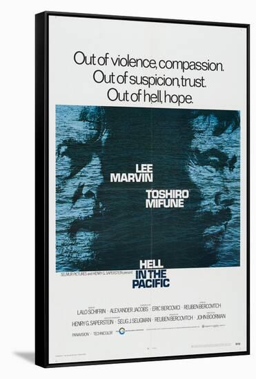 Hell In the Pacific, 1968, Directed by John Boorman-null-Framed Stretched Canvas