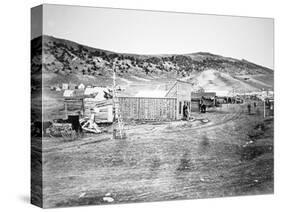 Hell on Wheels' Town in Bear River, Nebraska, 1860S (B/W Photo)-American Photographer-Stretched Canvas