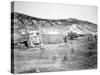 Hell on Wheels' Town in Bear River, Nebraska, 1860S (B/W Photo)-American Photographer-Stretched Canvas