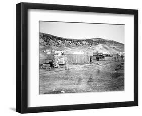 Hell on Wheels' Town in Bear River, Nebraska, 1860S (B/W Photo)-American Photographer-Framed Giclee Print