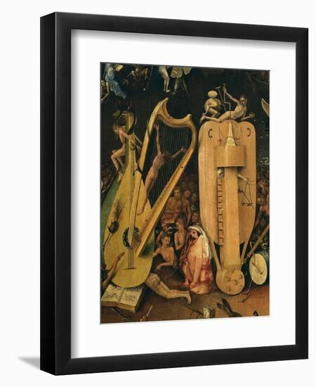 Hell, Right-Hand Panel of the Garden of Earthly Delights, C. 1503-04 Triptych (Detail)-Hieronymus Bosch-Framed Premium Giclee Print