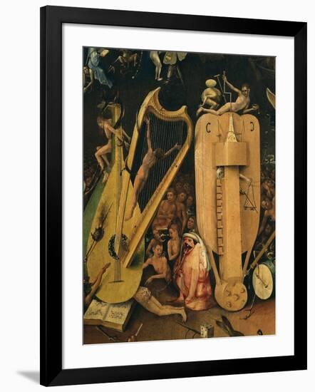 Hell, Right-Hand Panel of the Garden of Earthly Delights, C. 1503-04 Triptych (Detail)-Hieronymus Bosch-Framed Giclee Print