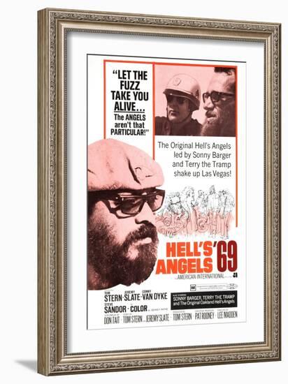 Hell's Angels '69, Sonny Barger, 1969-null-Framed Art Print
