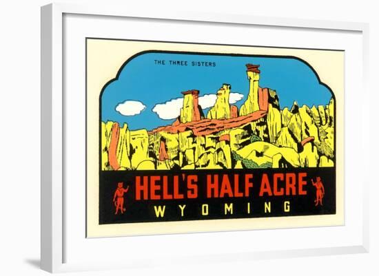 Hell's Half Acre Decal-null-Framed Art Print