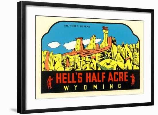 Hell's Half Acre Decal-null-Framed Art Print