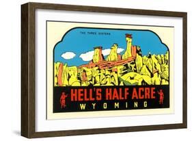 Hell's Half Acre Decal-null-Framed Art Print