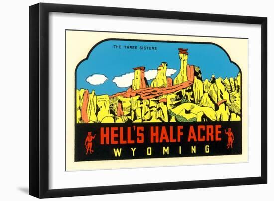 Hell's Half Acre Decal-null-Framed Art Print