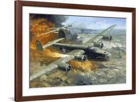 Hell's Wench on Fire over Ploesti-null-Framed Giclee Print