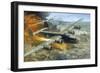 Hell's Wench on Fire over Ploesti-null-Framed Premium Giclee Print