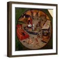Hell, Tondo, Detail from the Panel of the Seven Deadly Sins-Hieronymus Bosch-Framed Giclee Print