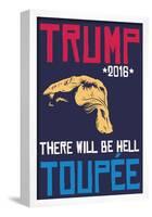 Hell Toupee 2016 (Navy)-null-Framed Poster