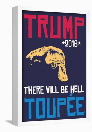 Hell Toupee 2016 (Navy)-null-Framed Poster