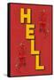 Hell, Two Devils-null-Framed Stretched Canvas