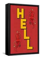 Hell, Two Devils-null-Framed Stretched Canvas