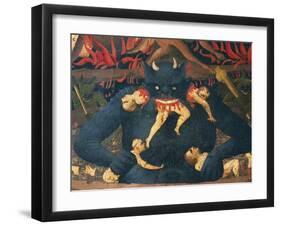 Hell with Damned Being Devoured by Devil-null-Framed Giclee Print