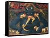 Hell with Damned Being Devoured by Devil-null-Framed Stretched Canvas