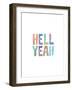Hell Yeah Watercolor-Brett Wilson-Framed Art Print