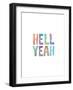 Hell Yeah Watercolor-Brett Wilson-Framed Art Print