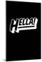 Hella! Pop (Black Vert)-null-Mounted Poster