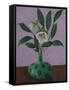 Hellebores with Viburnum Leaves-Ruth Addinall-Framed Stretched Canvas