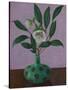 Hellebores with Viburnum Leaves-Ruth Addinall-Stretched Canvas