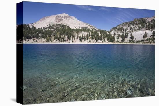 Hellen Lake with Mount Lassen-Richard Maschmeyer-Stretched Canvas